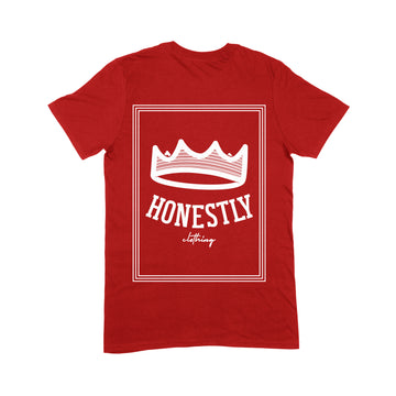 Honestly Original Crown Tee Cherry Red