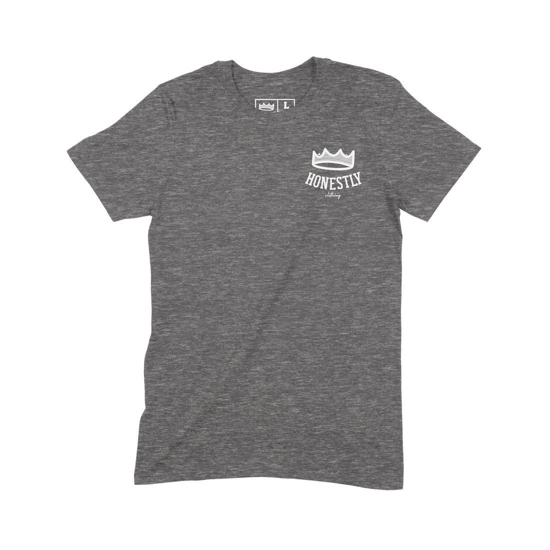 Honestly Original Crown Tee Graphite/White