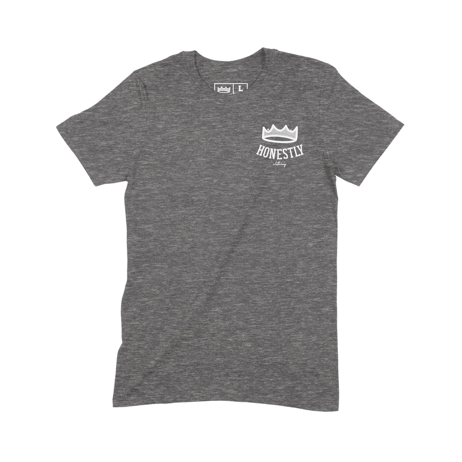 Honestly Original Crown Tee Graphite/White